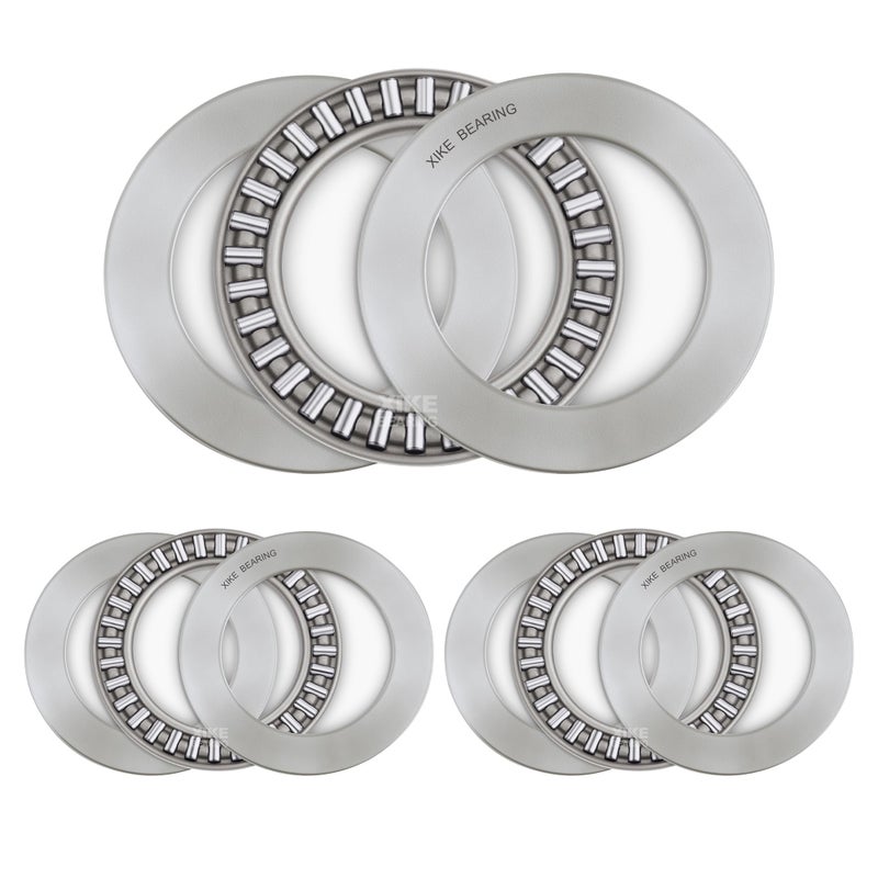 XIKE TC3244 Thrust Needle Roller Bearings with Washers 2"" Bore 2-3/4"" OD 5/64"" Width 3pcs - Image 1